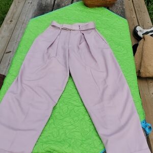 🦋 Vintage Lavender Pleated Pants